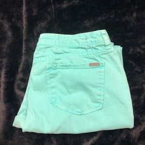 Teal Dear John Mens Comfort Skinny Jeans 31